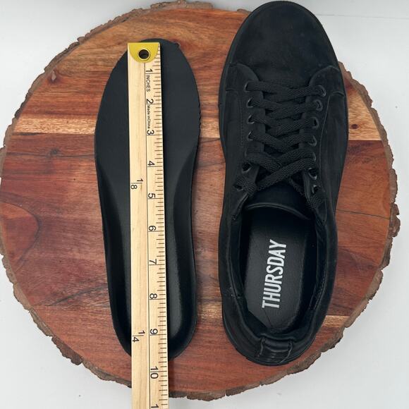 Thursday Sneakers Premier Womens Black Suede Leather Comfort Sole Size 8.5 $130 - Picture 11 of 13